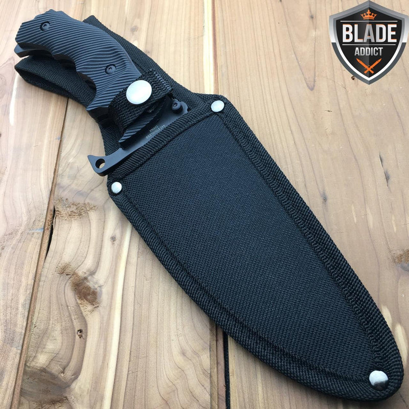 CSGO Huntsman Fixed Blade - Black - BLADE ADDICT