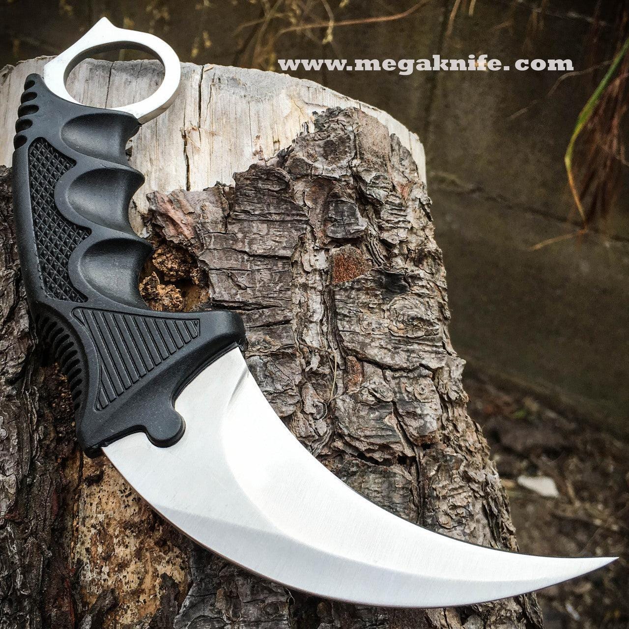 CSGO Silver Fixed Blade Karambit | BLADE ADDICT