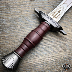 Dark Assassin Medieval Trinity Trident Fixed Blade Renaissance Dagger - BLADE ADDICT