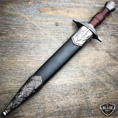Dark Assassin Medieval Trinity Trident Fixed Blade Renaissance Dagger - BLADE ADDICT