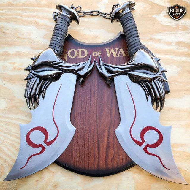 God Of War 17" Chaos War Twin Blade Knives Kratos Sword Dagger Set - BLADE ADDICT