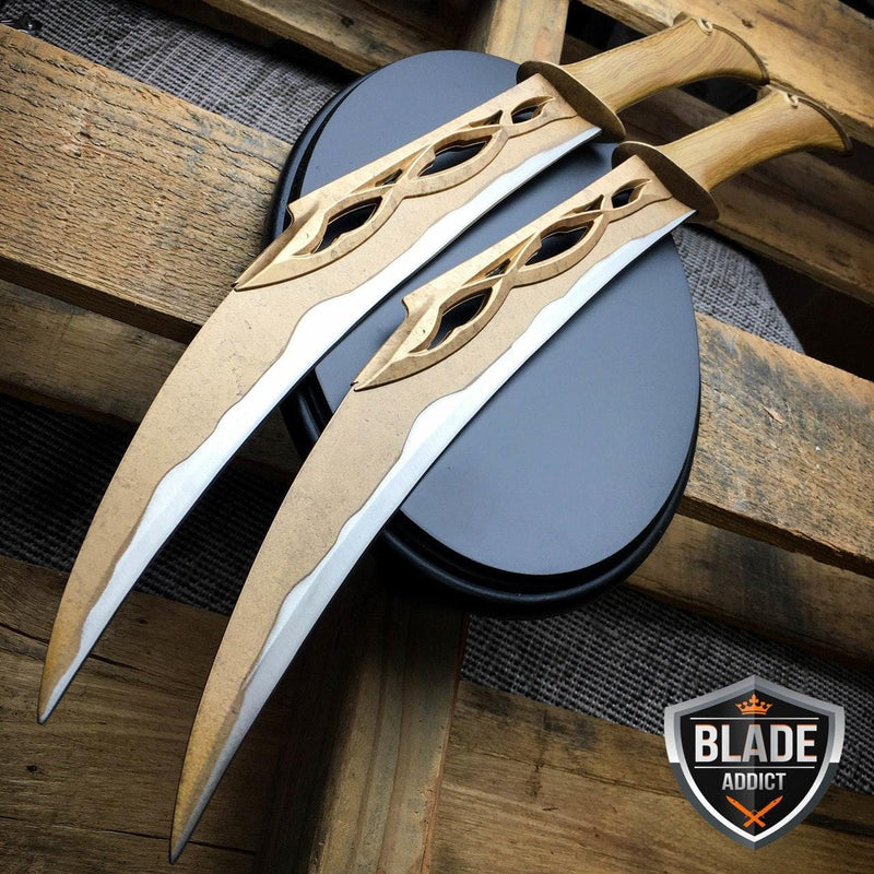 HOBBIT LORD OF THE RINGS FIGHTING KNIVES OF TAURIEL REPLICA DAGGERS - BLADE ADDICT