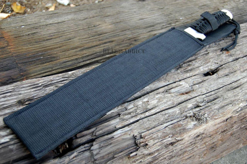 20" HUNTING JUNGLE MACHETE KNIFE MILITARY TACTICAL SURVIVAL SWORD - BLADE ADDICT