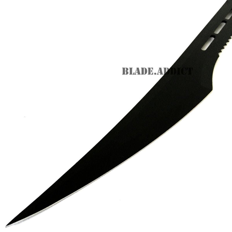 27" Full Tang Tactical Combat Ninja Sword Machete Katana Black - BLADE ADDICT