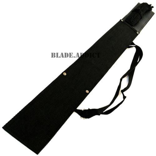 27" Full Tang Tactical Combat Ninja Sword Machete Katana Black - BLADE ADDICT