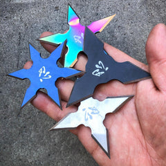 4 PC Set Ninja Throwing Stars Anime Shuriken Knife Blade - BLADE ADDICT