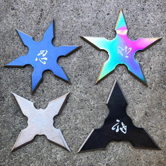 4 PC Set Ninja Throwing Stars Anime Shuriken Knife Blade - BLADE ADDICT