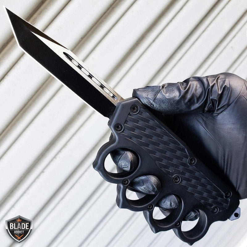 9" Tactical Knuckle OTF - BLADE ADDICT