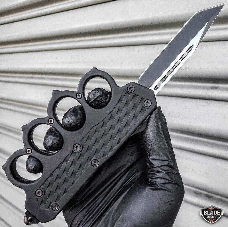 9" Tactical Knuckle OTF - BLADE ADDICT