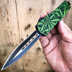 Cannabis Marijuana Leaf OTF - BLADE ADDICT