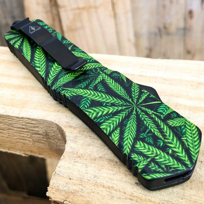 Cannabis Marijuana Leaf OTF - BLADE ADDICT