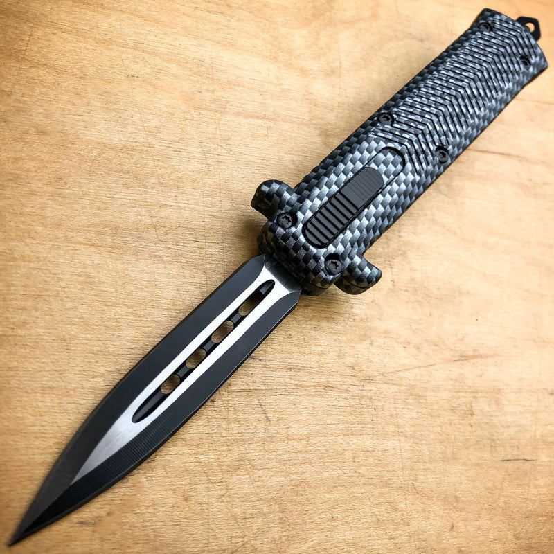 Militant Dual-Action OTF Carbon Fiber - BLADE ADDICT