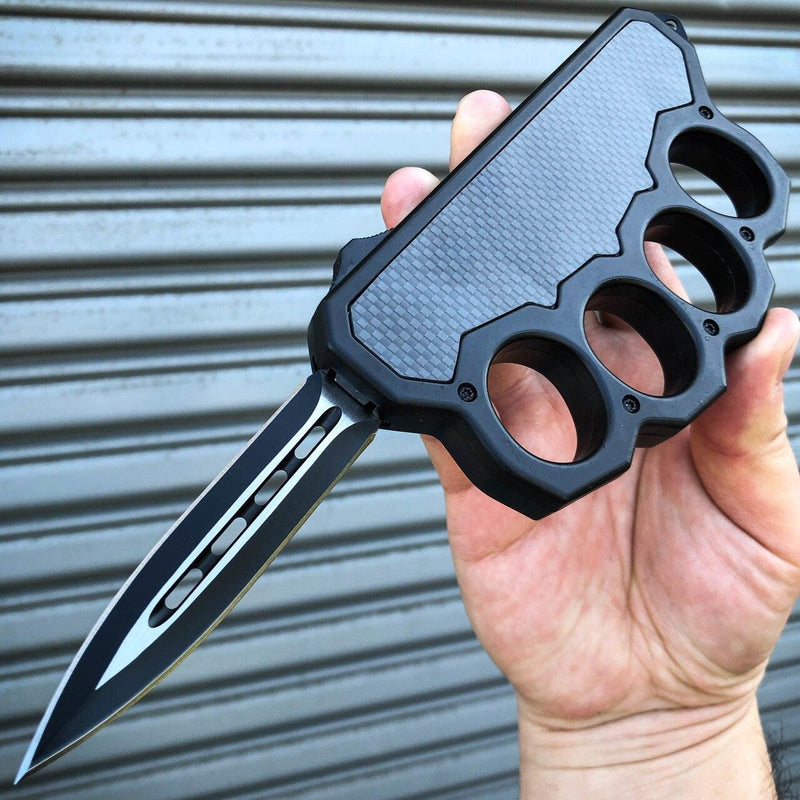 Exclusive Carbon Fiber Knuckle OTF - BLADE ADDICT