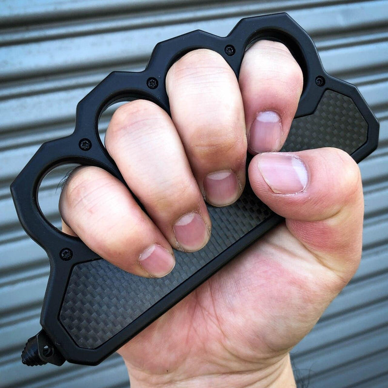 Exclusive Carbon Fiber Knuckle OTF - BLADE ADDICT