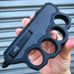 Exclusive Carbon Fiber Knuckle OTF - BLADE ADDICT