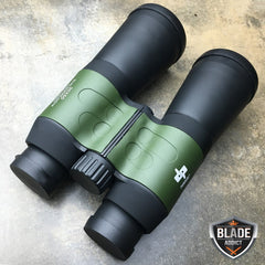 Day/Night 30X50 Multi-Coated Military Green Zoom Binoculars w/Pouch - BLADE ADDICT