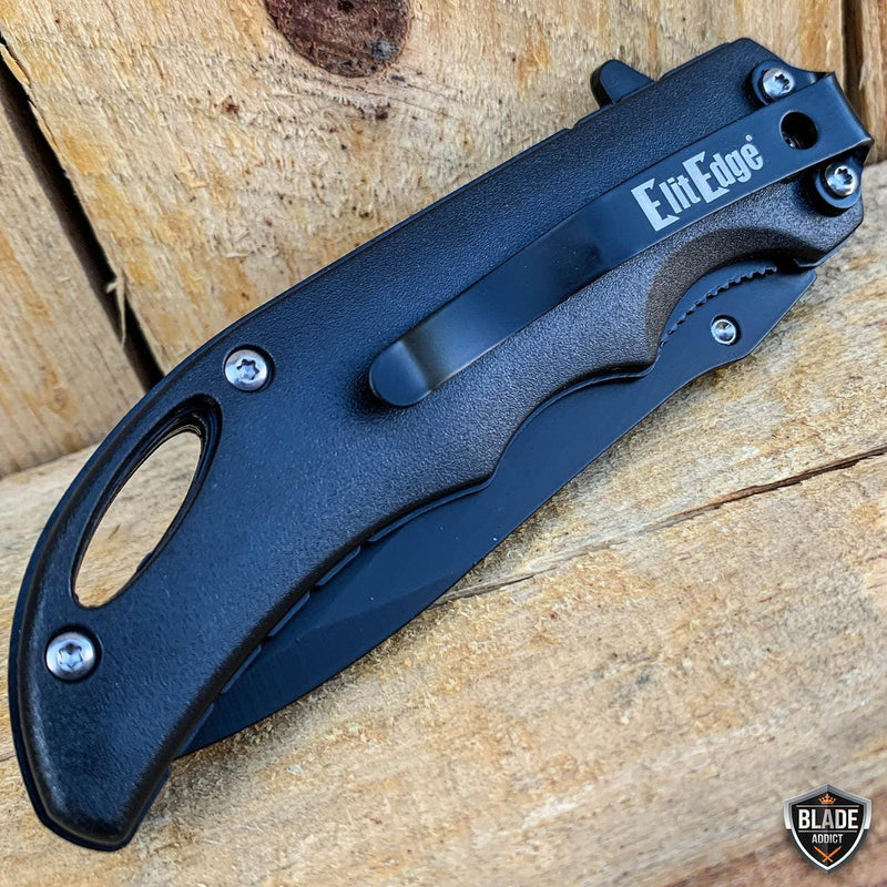 7" Military Animal Design Spring Assisted Open Folding Pocket Knife - BLADE ADDICT