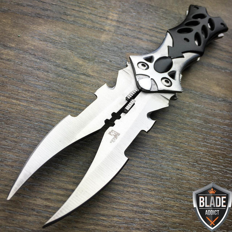 8.5" Dual Blade Fantasy Folding Pocket Knife - BLADE ADDICT