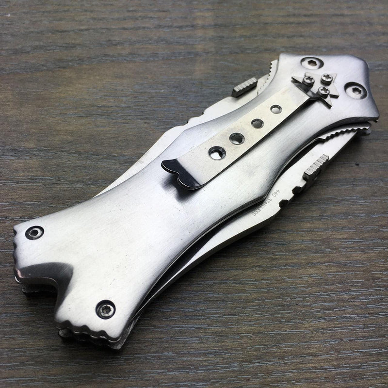 8.5" Dual Blade Fantasy Folding Pocket Knife - BLADE ADDICT