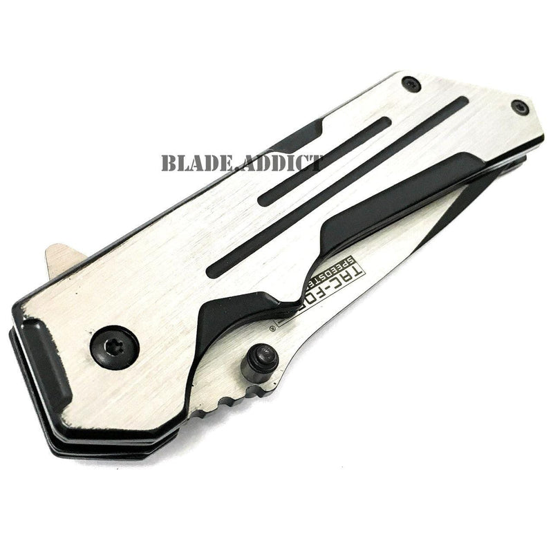 8" TAC-FORCE Spring Assisted Open TACTICAL TANTO Folding Blade Pocket Knife NEW- BLADE ADDICT