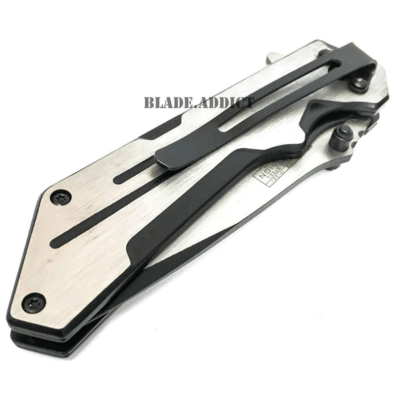 8" TAC-FORCE Spring Assisted Open TACTICAL TANTO Folding Blade Pocket Knife NEW- BLADE ADDICT