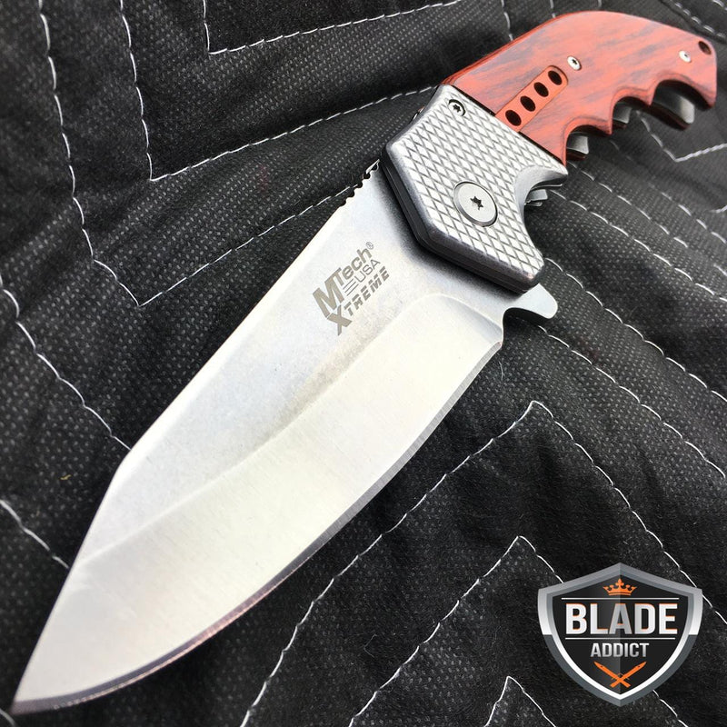 9" MTECH SPRING ASSISTED OPEN Tactical Blade Folding POCKET KNIFE - BLADE ADDICT