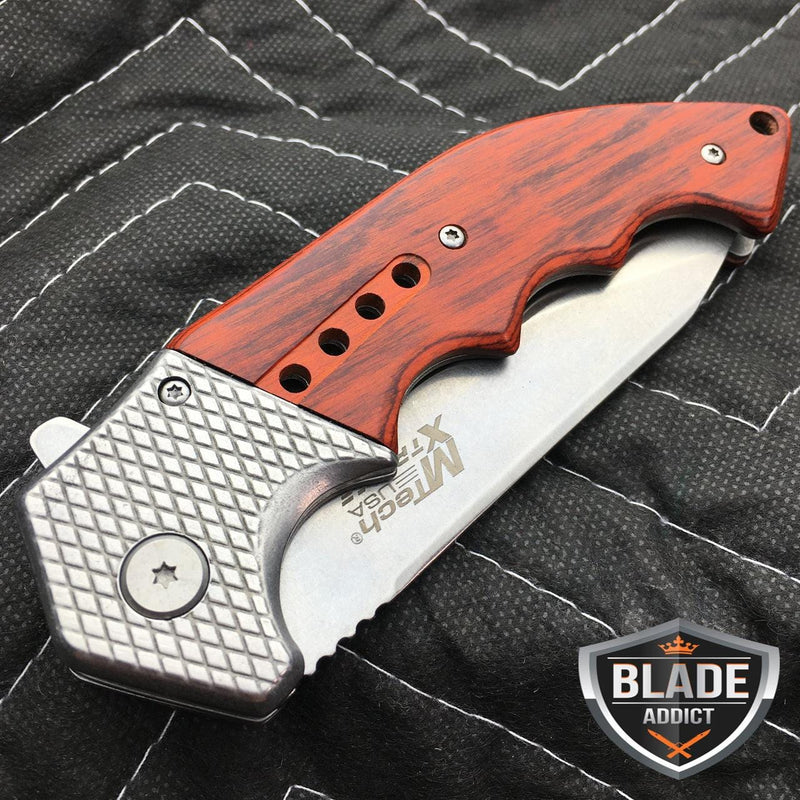 9" MTECH SPRING ASSISTED OPEN Tactical Blade Folding POCKET KNIFE - BLADE ADDICT