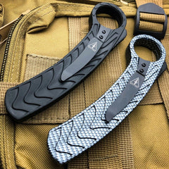 AUTO KARAMBIT DUAL ACTION OTF - Carbon Fiber or Rainbow Blade - BLADE ADDICT