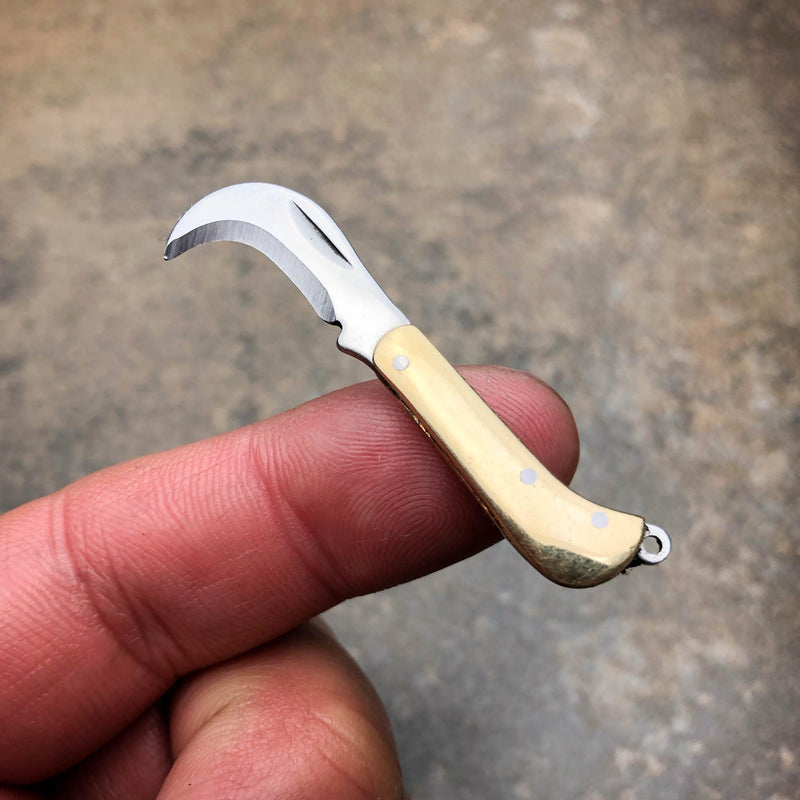 Mini Folding Pocket Knife Blade Cutter Keychain B - BLADE ADDICT