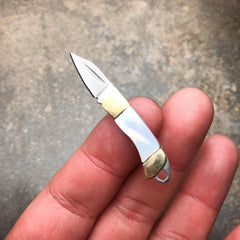Mini Folding Pocket Knife Blade Cutter Keychain C - BLADE ADDICT