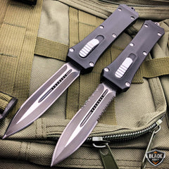 Dual Action Reaper OTF Pocket Knife - BLADE ADDICT