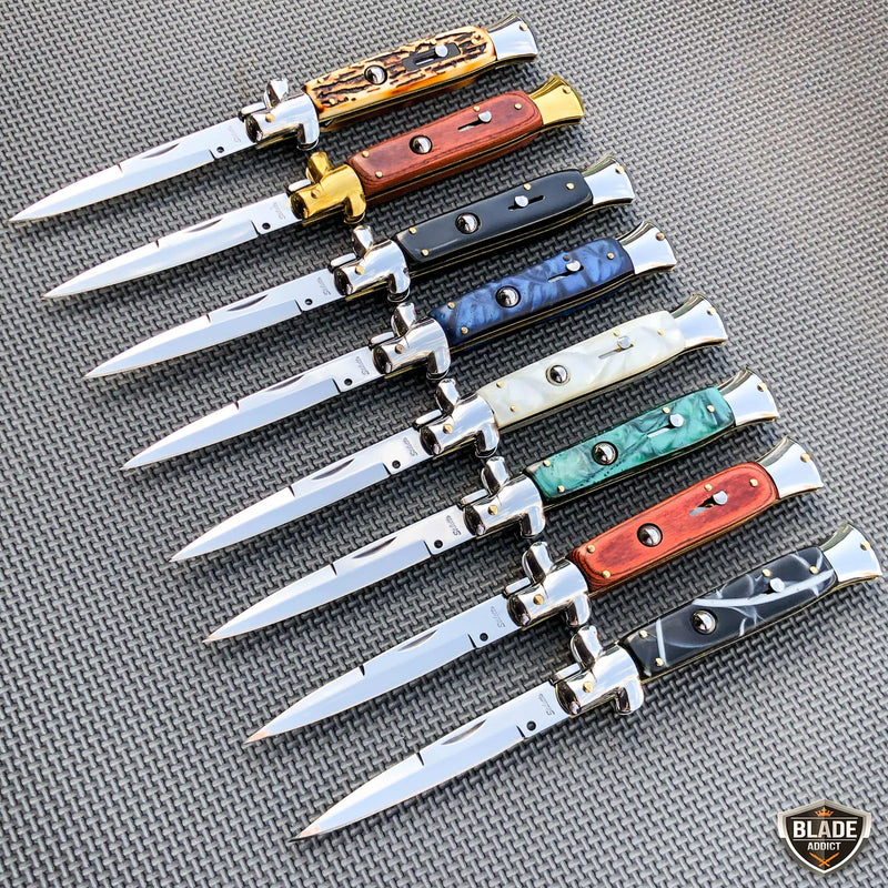 Italian Stiletto Pocket Knife - BLADE ADDICT