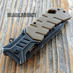 Military Brown Combat Knife - BLADE ADDICT