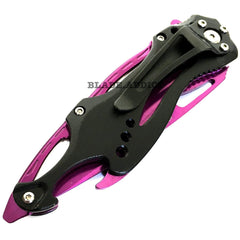 MTECH PURPLE TITANIUM SPRING ASSISTED OPEN Tactical POCKET KNIFE Bottle Opener - BLADE ADDICT