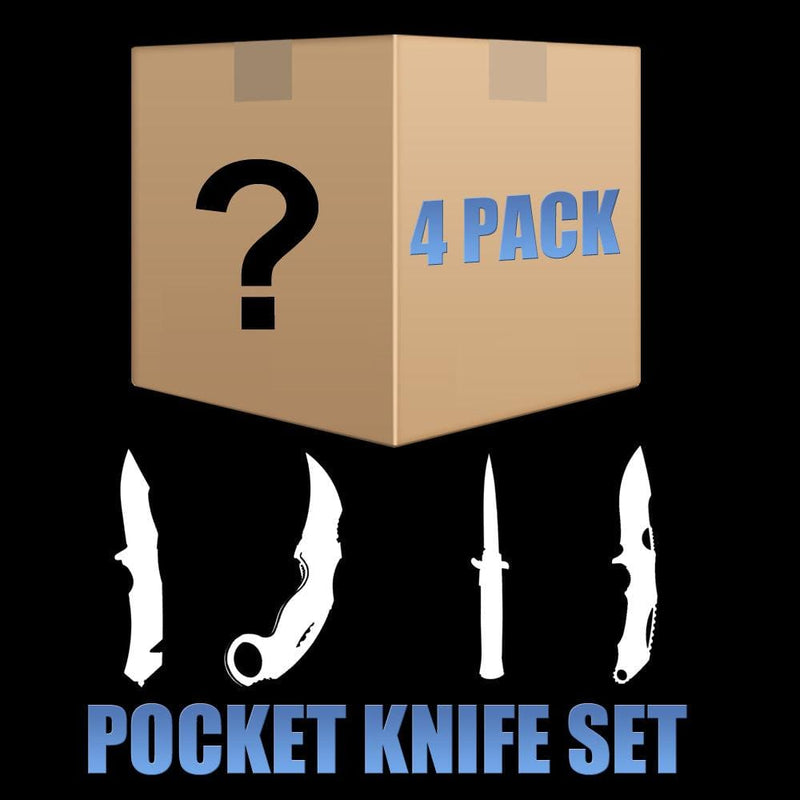 Mystery Lot - Good 4 Pack Lot Pocket Knives - BLADE ADDICT