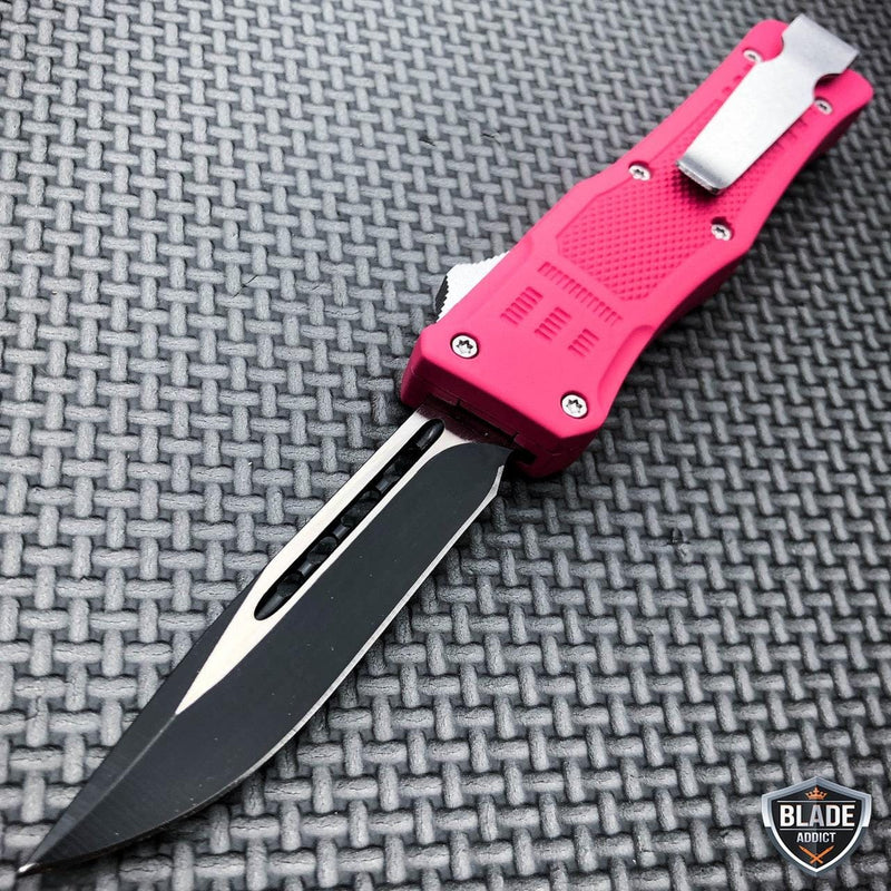 Tactical Trooper OTF Knife Pink - BLADE ADDICT