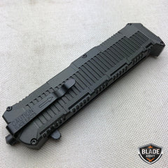 Schrade Viper OTF Assisted Opening Pocket Knife Serrated Spear Point - BLADE ADDICT