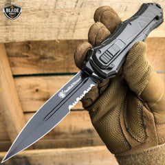 Smith and Wesson OTF Assist Finger Actuator Spear Point Knife - BLADE ADDICT