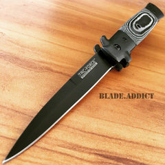 TAC-FORCE Black MICARTA Stiletto Speed Spring Assisted Opening Knife - BLADE ADDICT