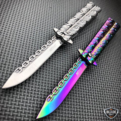 TAC-FORCE CHAIN Spring Assisted Open Folding Pocket Knife Combat - BLADE ADDICT