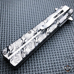 TAC-FORCE CHAIN Spring Assisted Open Folding Pocket Knife Combat - BLADE ADDICT