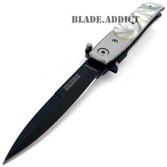 TAC FORCE MILANO STILETTO Spring Assisted Open Folding Pocket Knife - BLADE ADDICT