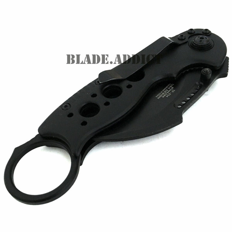 TAC-FORCE Spring Assisted Opening Knives KARAMBIT CLAW Pocket Knife - BLADE ADDICT