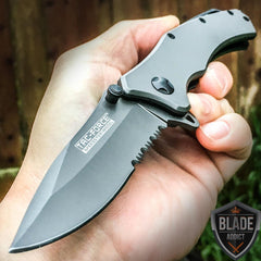 TAC FORCE TITANIUM Tactical Spring Assisted Open Pocket Knife - BLADE ADDICT