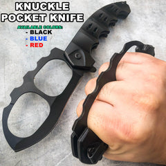 Tactical Knuckle Punisher Spring Assisted Pocket Knife - BLADE ADDICT