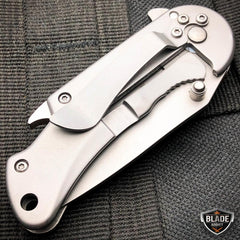 Tactical Spring Assisted Open Folding Pocket Knife w/ Bottle Opener - BLADE ADDICT