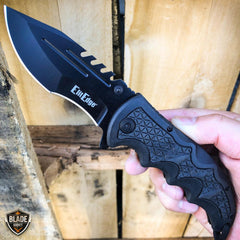 Military Marines Air Force Army Tactical Spring Assisted Pocket Knife USMC - BLADE ADDICT