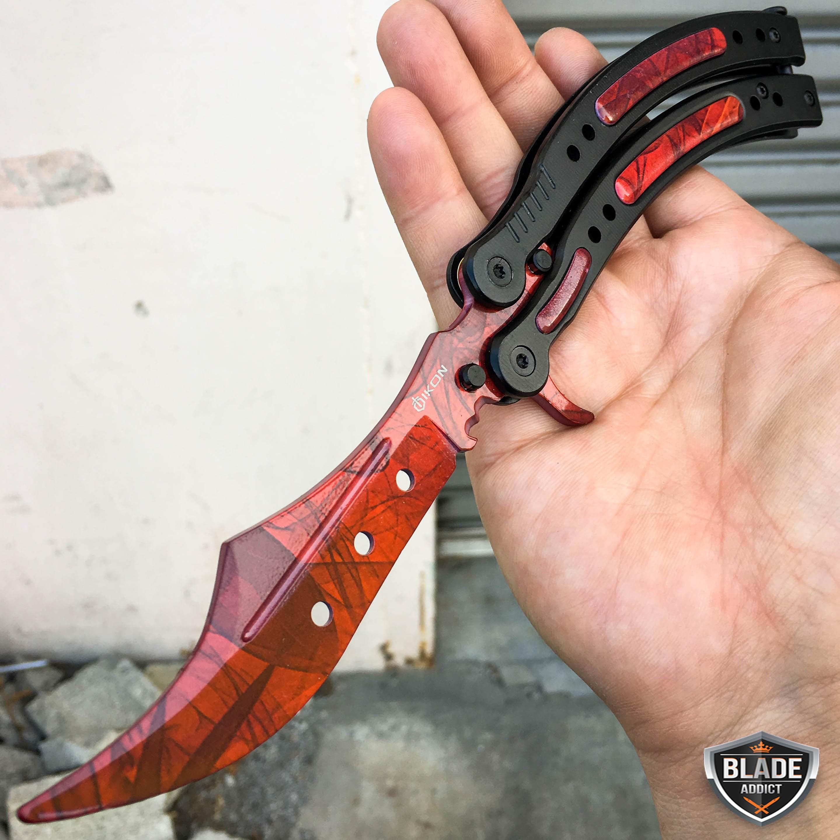 CSGO Butterfly Balisong Trainer Tactical Knife + Case Tool (PHASE 2 ...
