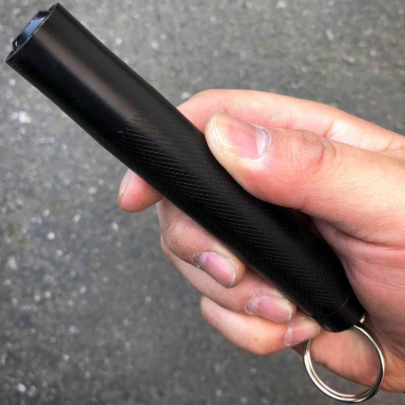 12" Pocket Police Baton Style Walking Stick for Portable Self Defense - BLADE ADDICT
