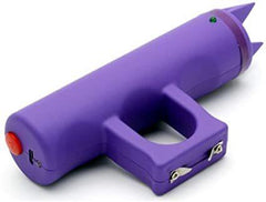 SPIKED JOGGER STUN GUN WITH ALARM AND USB CHARGER Purple - BLADE ADDICT